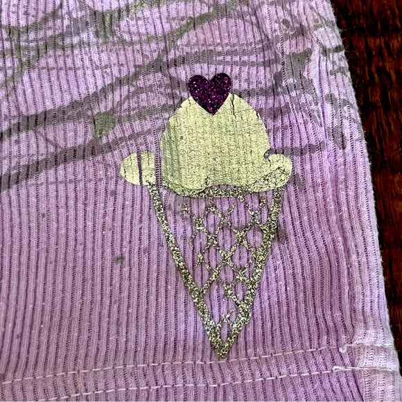 Baby Girl Matching Set purple / silver splatter design - Picture 4 of 7